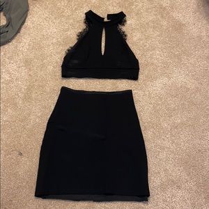 Lulus black two piece set